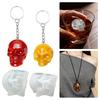 Pack of 2 Precisions Engineered Skull Silicone Molds for Artistic Resin Casting Decorations and Craftsmanship Training