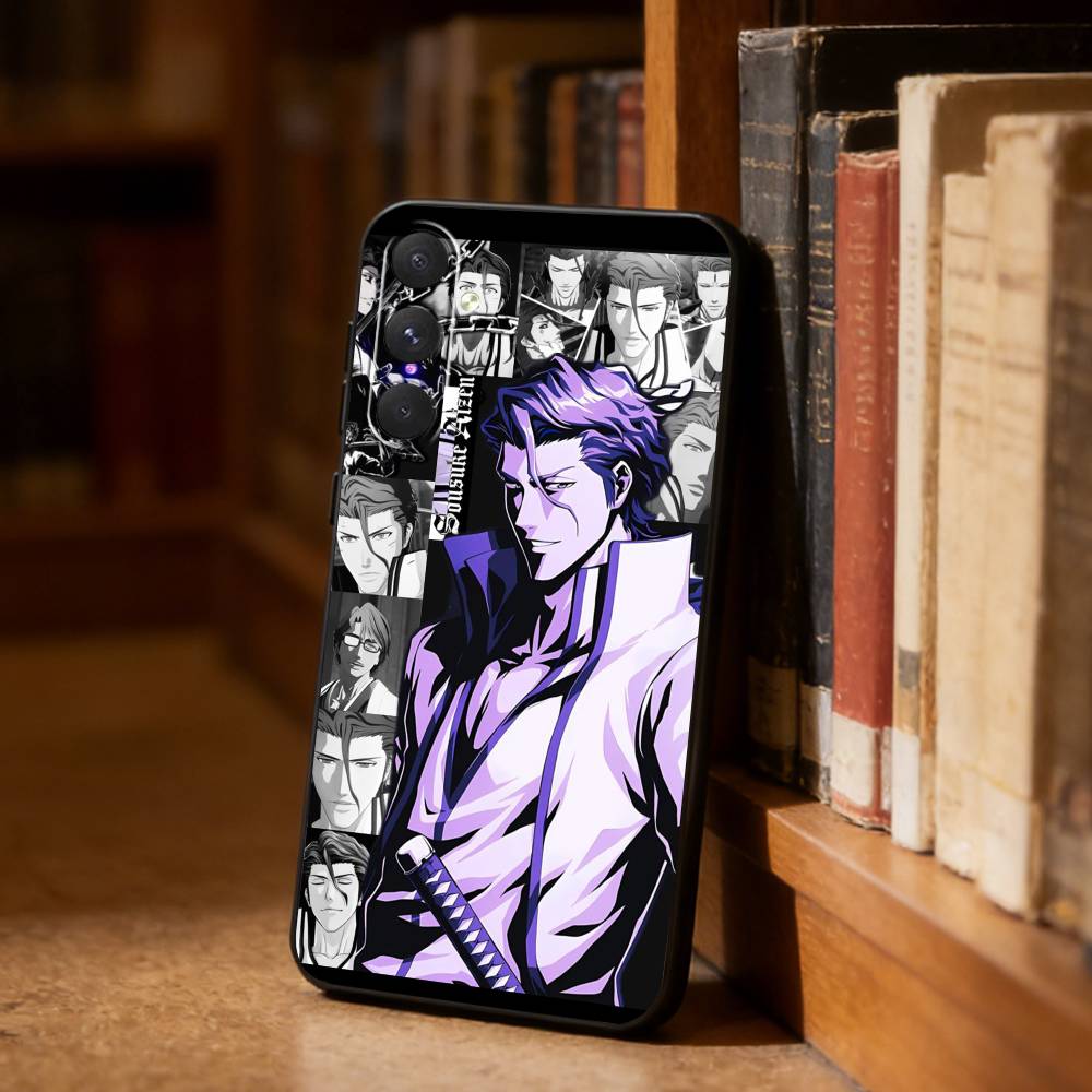 Anime B-Bleachs Aizen Sosuke Phone Case For Samsung S26,S25,S24,S23,S22,S21,Plus,Fe,Lite,Others Black Cover