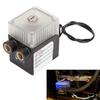 Computer Water Pump Temperature Gauge, Transparent Design, 12V 4-Pin Computer Cooling Pump G1/4 Cable for PC CPU Water Cooling (Black)
