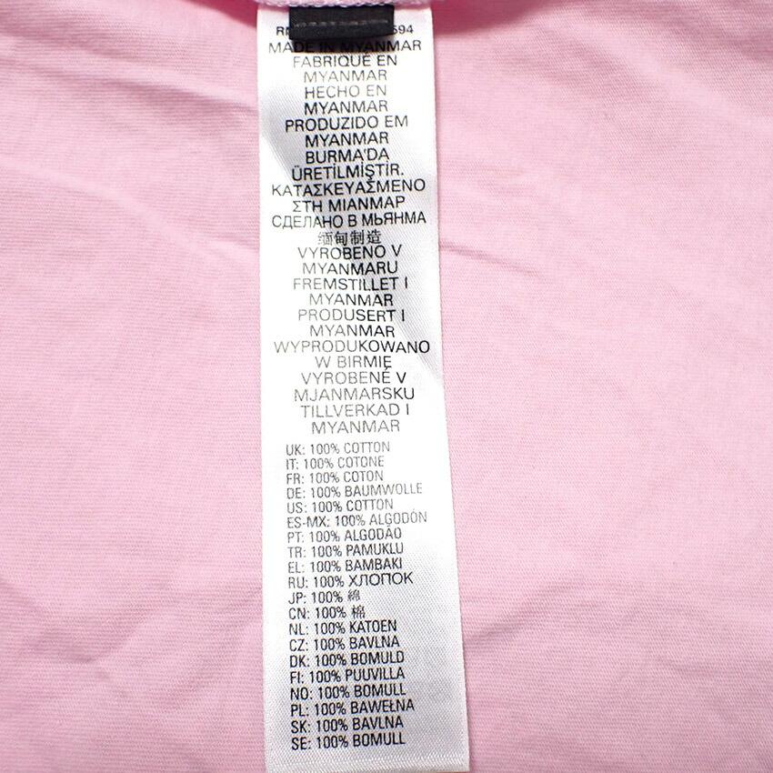 [Used] DIESEL/Diesel print cool neck cotton short sleeve cut and sew/b48-33