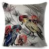 Exotic Flower Cushion Cover Orchid Palm Leaf Design Decorative Throw Pillow Case Living Room Bedroom Sofa Decor