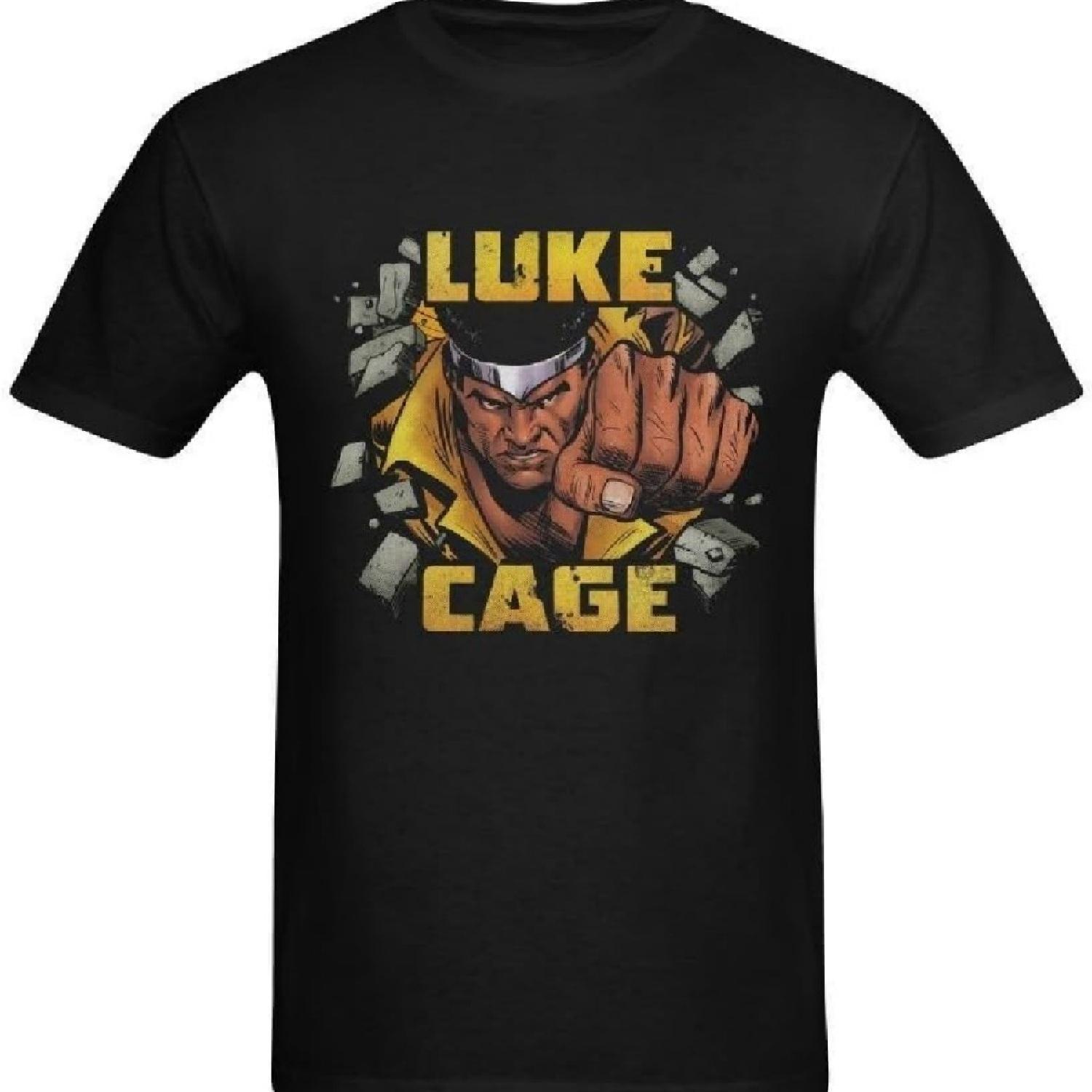 

Men s Luke Cage Iron Fist Comics T-shirt XXXXXL чёрный