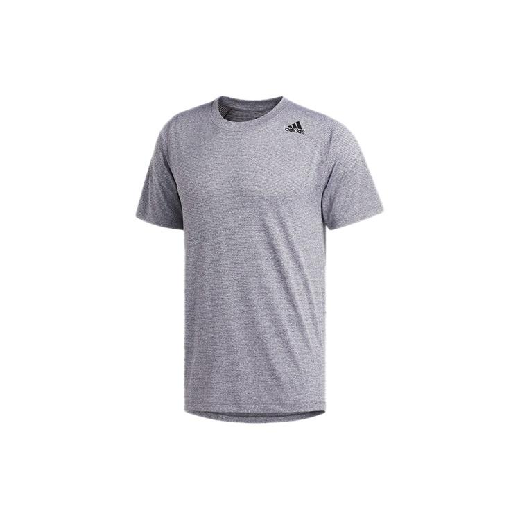 adidas Sports Round Neck Short Sleeve White Purple Men s DZ8873 XS