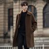 Autumn and winter double-sided wool coat men's medium and long wool thickened coat