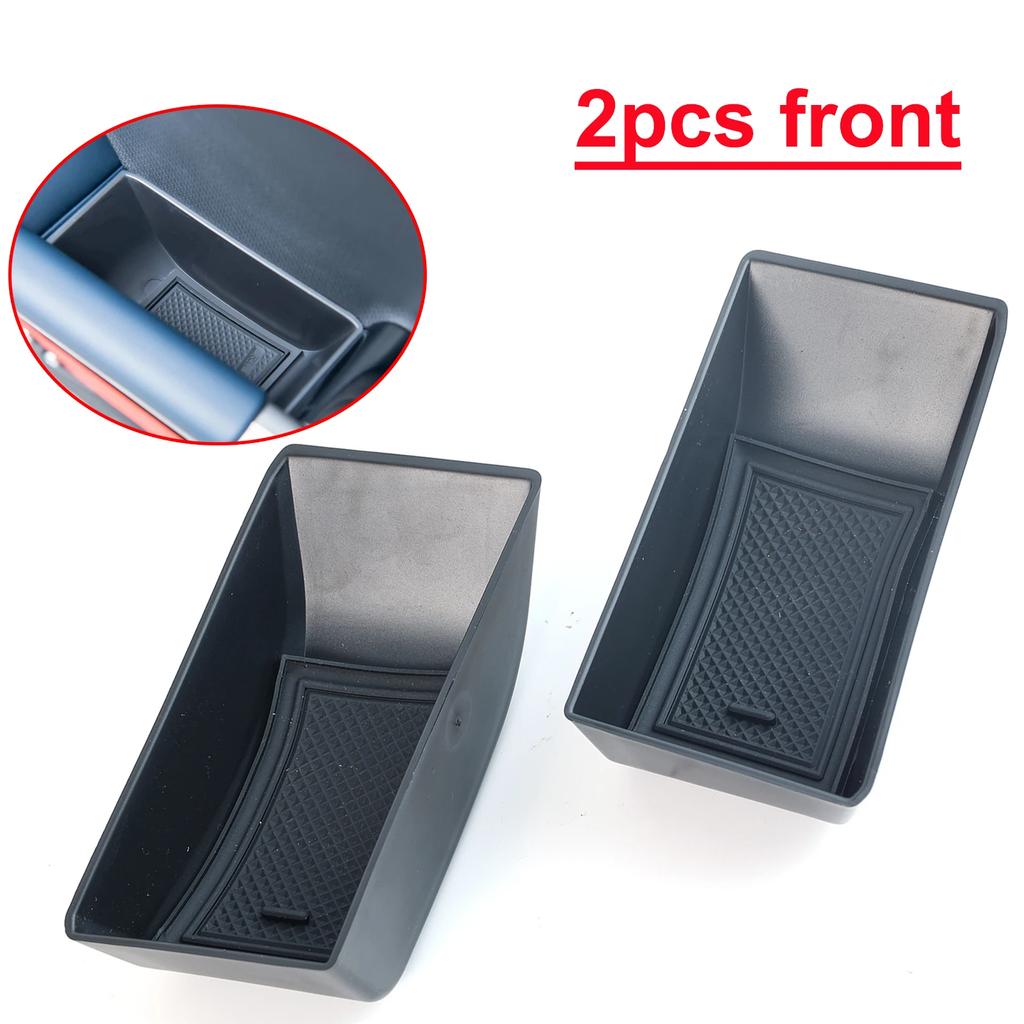 Car Front Rear Door Side Organizer Tray Storage Box For BYD Atto 3 Yuan Plus 2022 2023 2024 Car Interior Accessories