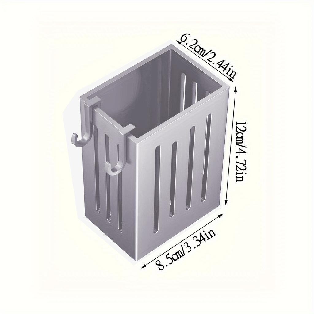 1/2/3PCS Kitchen Utensil Rack Multifunctional Draining Chopstick Holder Wall-Mounted Freestanding Cutlery Storage Plastic Holder