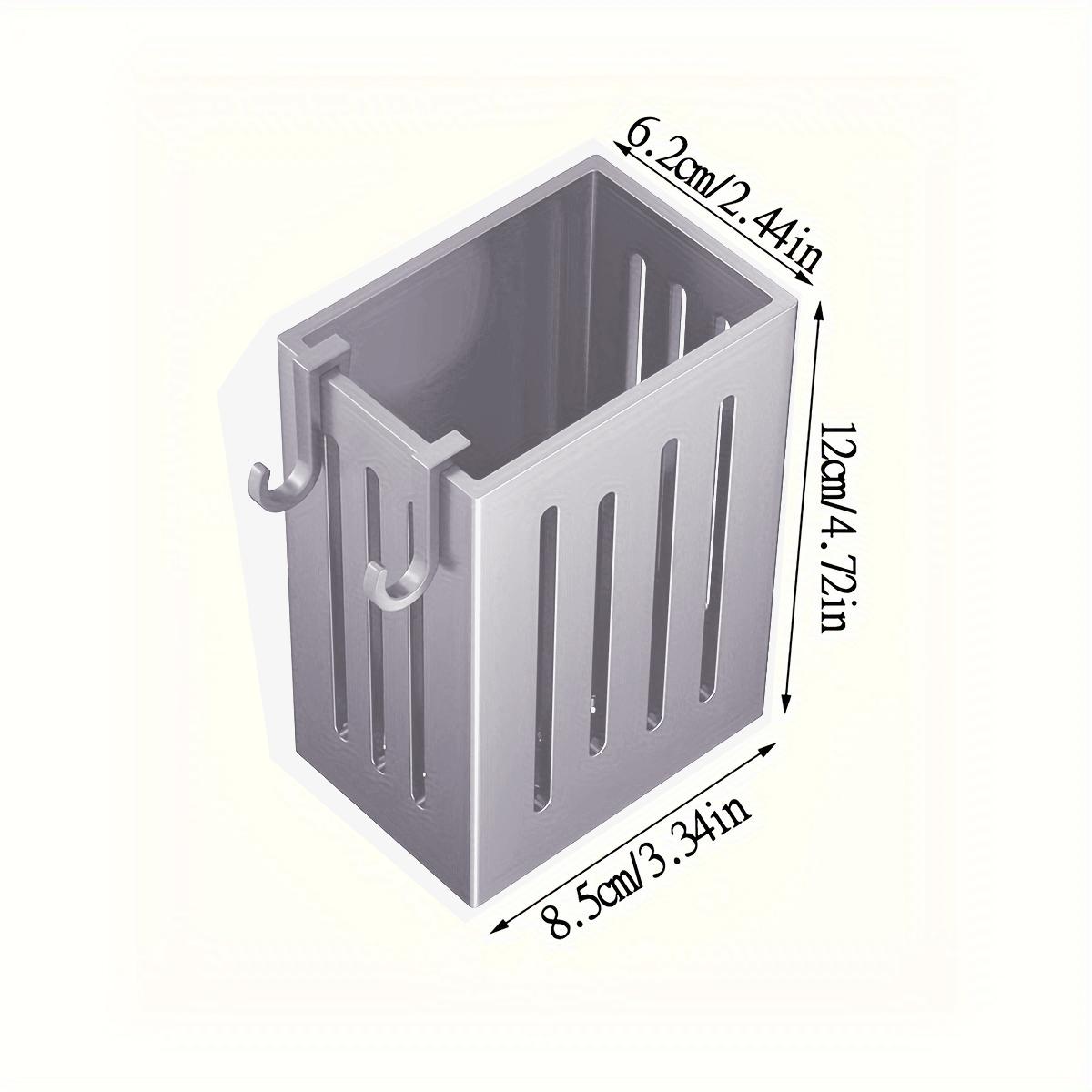 

1/2/3 шт. Подставка для кухонных принадлежностей, многофункциональная, сушильная, держатель для палочек для еды, настенный, отдельно стоящий, пластиковый держатель для хранения столовых приборов 1pc серый