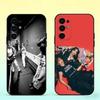 Band T-THE Warning Rock Phone Case Black Silicone Soft For Samsung S25,S24,S21,S22,S23,S30,Ultra,S20,Plus,Fe,Lite