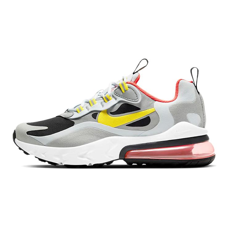 

новые Nike Air Max 270 React Smoke Grey High Voltage GS 37.5