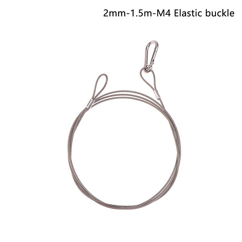 4Pcs/Lot Flexible Thin Black 1.5/2/3Mm Cable Safety Steel Lock Wire Safe Rope Locks Led Par Light Duty Quick Release Pin