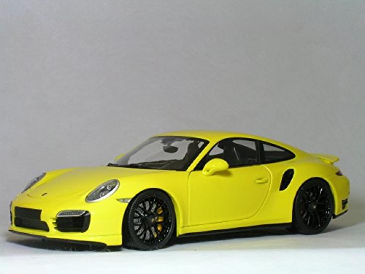 

1/18 Scale Mini Champs MINICHAMPS Porsche 911 Turbo S 2013 Yellow with Black Wheels Porsche Turbo