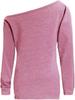 2025 Casual European & American Solid Color Women's Off-Shoulder Sweatshirt