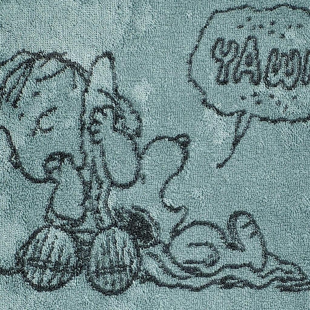 Nishikawa Snoopy Face Towel 34x80cm Washable Cotton Linus Blanket Made in Japan Imabari Green XT25136601 PN5604TW 100%