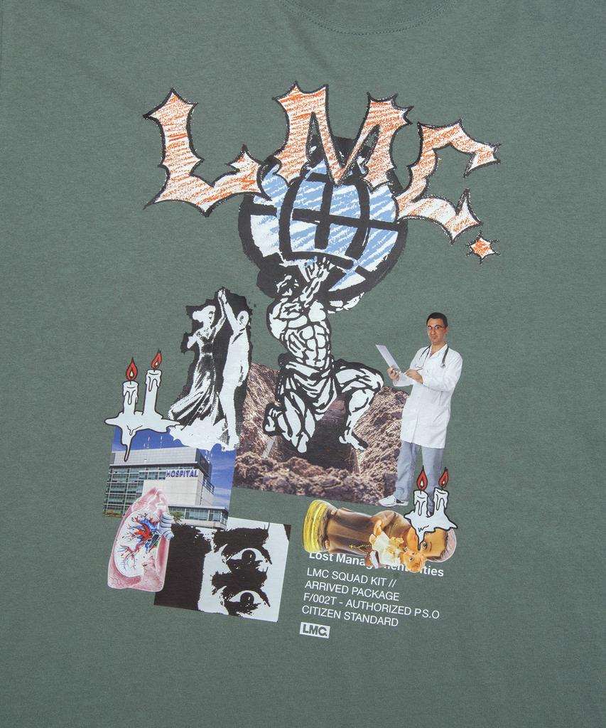 Lmc Rise Long Slv Tee Gray Khaki