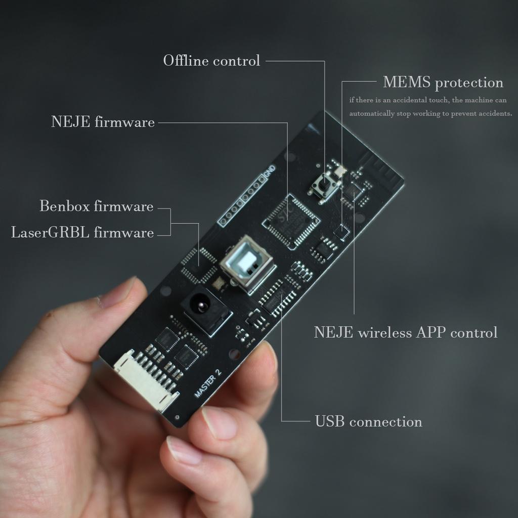 Master New 2 Desktop CNC Wood Router 20W Laser Engraver Cutter Laser Engraving Machine APP Control for Windows/Mac/Android