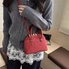 Autumn Vintage Textured Women Shoulder Bags Simple Solid Color Ladies Crossbody Bag Versatile Portable Female Shell Handbags