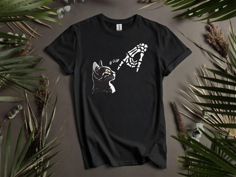 

Cat Halloween Skeleton Lover Hand Boop Gift Hoodie Tshirt Men Women Unisex AD71 4XL