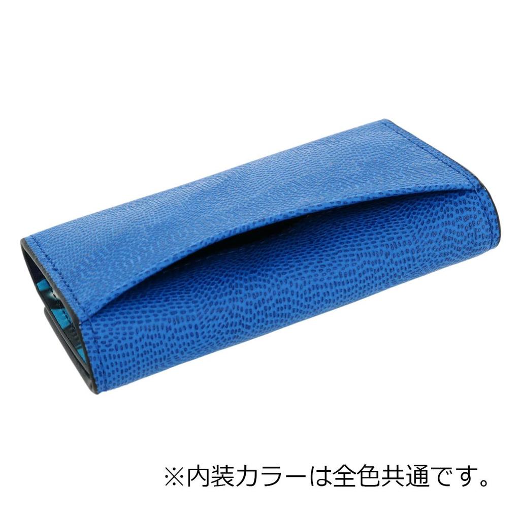 En Key Case 5 Rows Genuine Leather 533602 LANVIN En Bleu Key Ring Included Cowhide Blue [LANVIN Bleu] Men's [17]