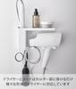 Yamazaki Tower Hair Dryer Hair Iron Holder with 25cm W x D x H Drywall Tweezers and Wood Screws for Less Visible Model 10254 Wall-Mounted & Tray,