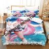 3D Print Elysia Honkai Impact 3rd Bedding Set Single Twin Full Queen King Size Bed Set Adult Bedroom Duvetcover Sets Anime
