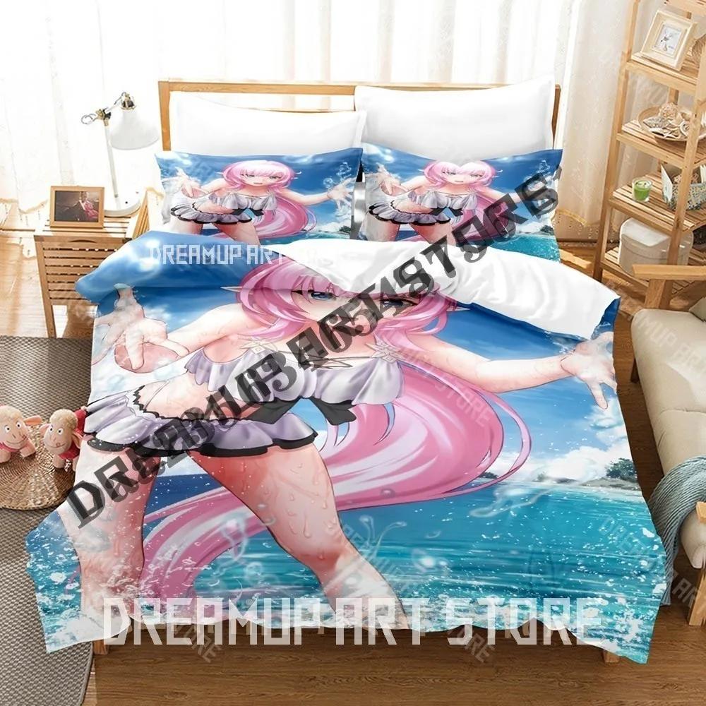 3D Print Elysia Honkai Impact 3rd Bedding Set Single Twin Full Queen King Size Bed Set Adult Bedroom Duvetcover Sets Anime