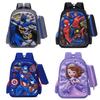 Kuromi Melody Cinnamoroll Captain America Backpack With Breathable Nylon Material For Kindergarten And Elementary School