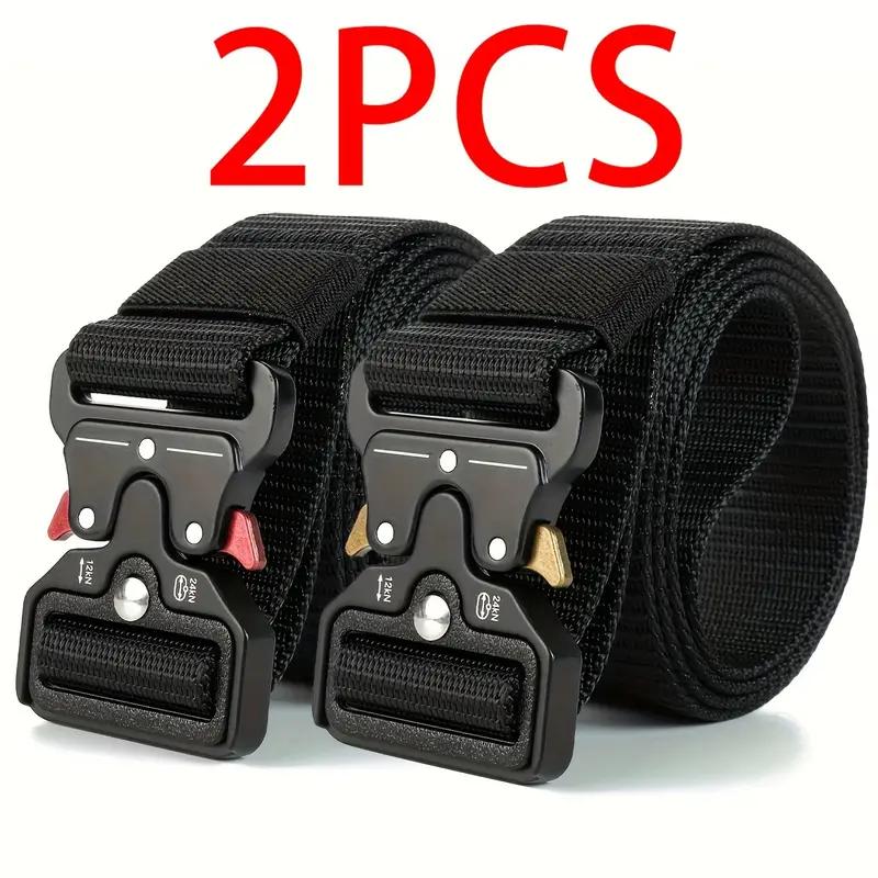 Genuine Tactical Belt Quick Release Outdoor Military Belt Soft Real Nylon Sports Accessories Men And Women Black Belt