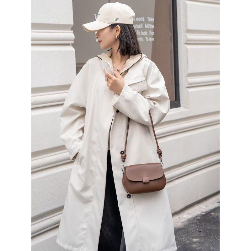 

Soft Leather Leather Women s Bag 2025 New Super Popular High Sense Shoulder Small Bag Daily Commuter Hundred Shoulder Underarm Bag Brown