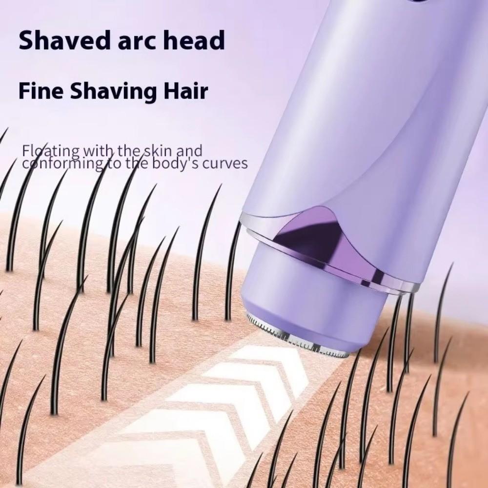 USB Rechargeable Electric Shaver Double Razor Head Women Hair Remover Bikini Trimmer  Legs Body