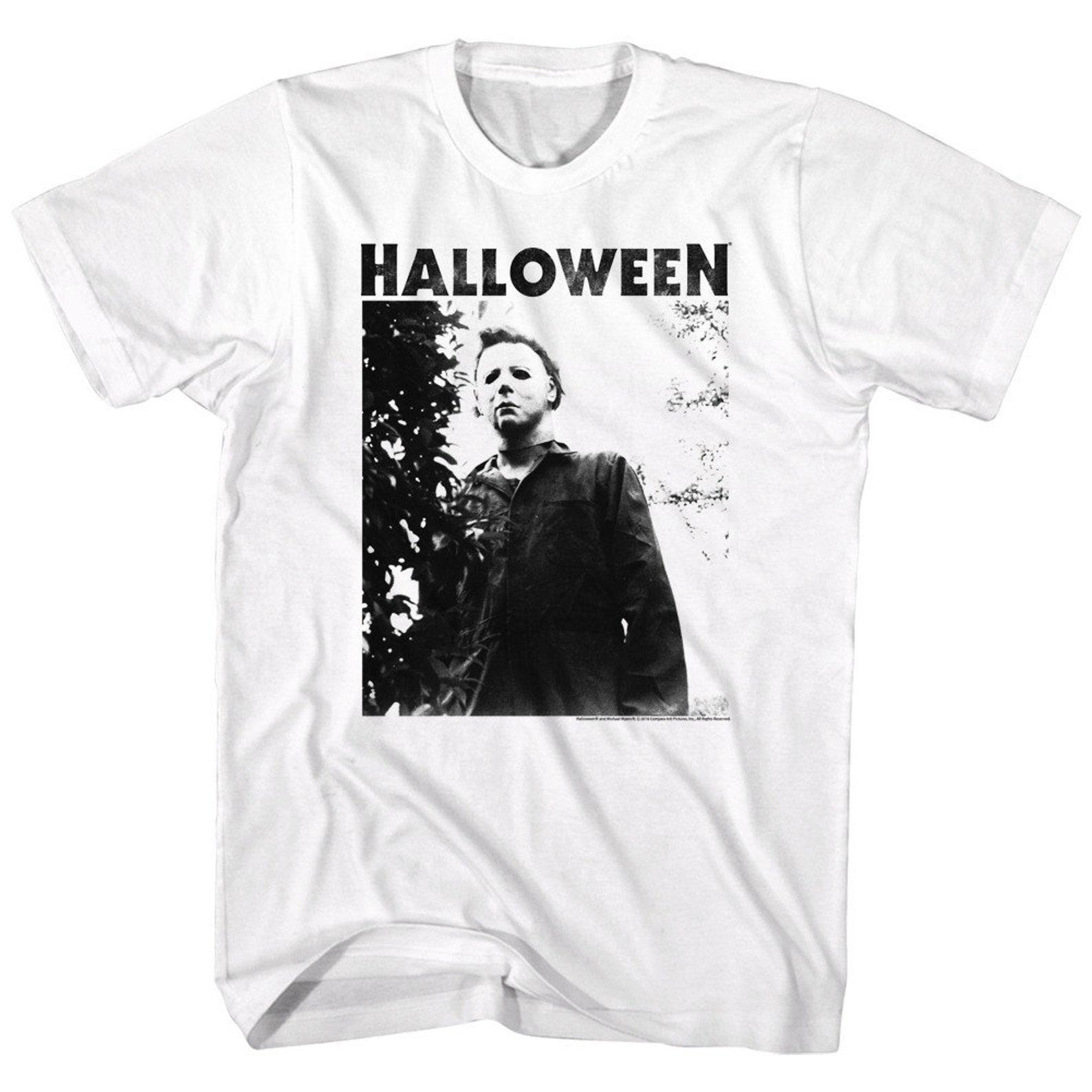 Halloween Watching Logo White Adult T-Shirt 2XL
