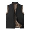 Autumn Winter Men Plush Vest V-neck Sleeveless Fleece Male Coat Solid Color Single-breasted Comfortable Man Waistcoat