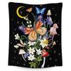 Colored Butterfly Tree digital-printed polyester Bedroom velvet flannel cover blanket Fleece soft sofa cover blankets for beds