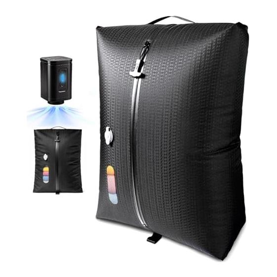 Travel Compression Bag with Compression Pump, USB Rechargeable (Travel Clothes Storage Convenient Goods), Travel Compression Bag Karutabi Compression