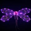 Zikadenflügel Libellenflügel Halloween-Kostüm Flügel Glitzernde Engelsflügel Leuchtende Elfenflügel Prinzessinnenflügel