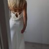 2025 Summer Satin High Waist Spaghetti Strap Backless Long Dress for Women - Sleeveless & Sexy