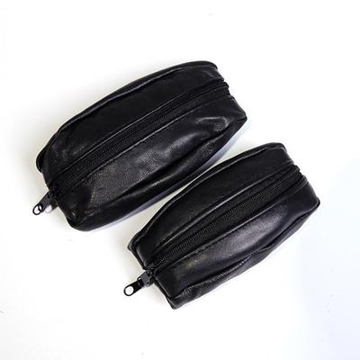 Erkek Anahtar Kılıfı Deri Cüzdanlar Bozuk Para Kesesi Yumuşak Fermuarlı Çanta Anahtarlık Para Cebi İçin Kılıf İnce Cüzdanlar Yüzük Kese Kart Cüzdanı