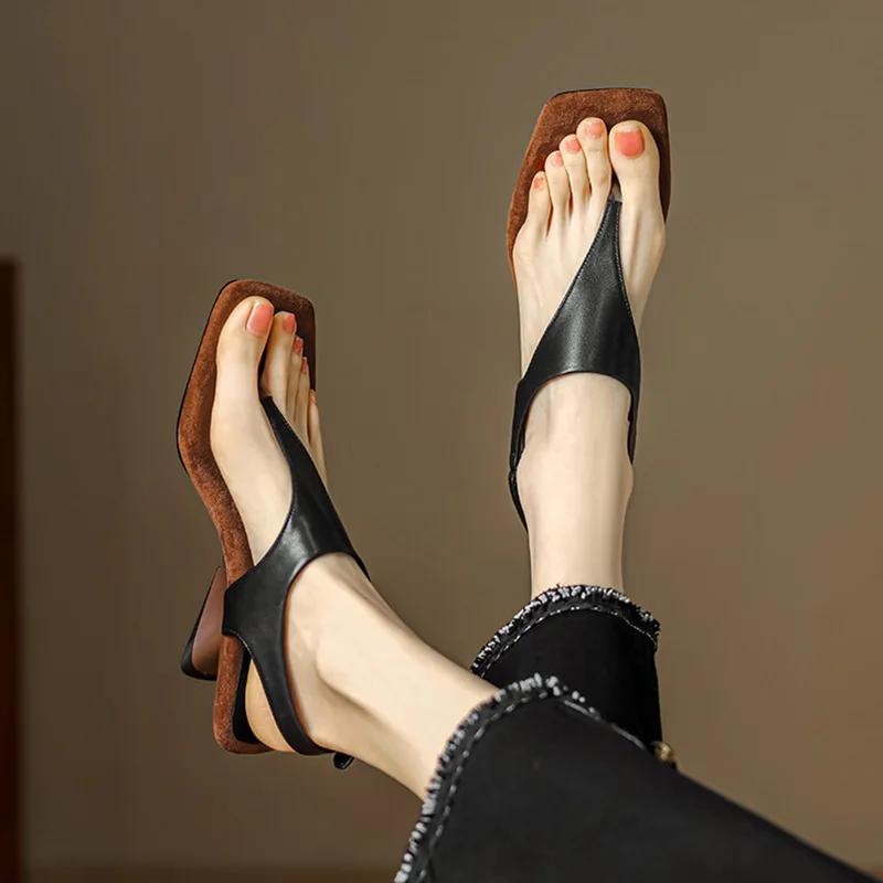 Retro Style Women Vacation Sandals Fashion Clip Toe Summer Casual Party Female Wedges Heel Sandals