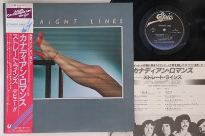 LP Record STRAIGHT LINES - Straight Lines 253P224 EPIC 1980 Japan Obi Rock Used