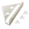 Triangle Corner Sink Caddy Dish Drying Rack Over The Sink Roll Up Dish Drainer Mat with Suction Cups Kitchen Organizer