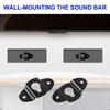 uxcell Wall Mount Speaker Hanger Clothes Rack Iron Hanger Plate Accessory for Surround Sound Box Audio Speaker Hanging 10pcs Bracket, 4.8cm Length,