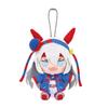 Uma Musume Cinderella Gray Tamamo Cross Chibi Sedící plyšová hračka
