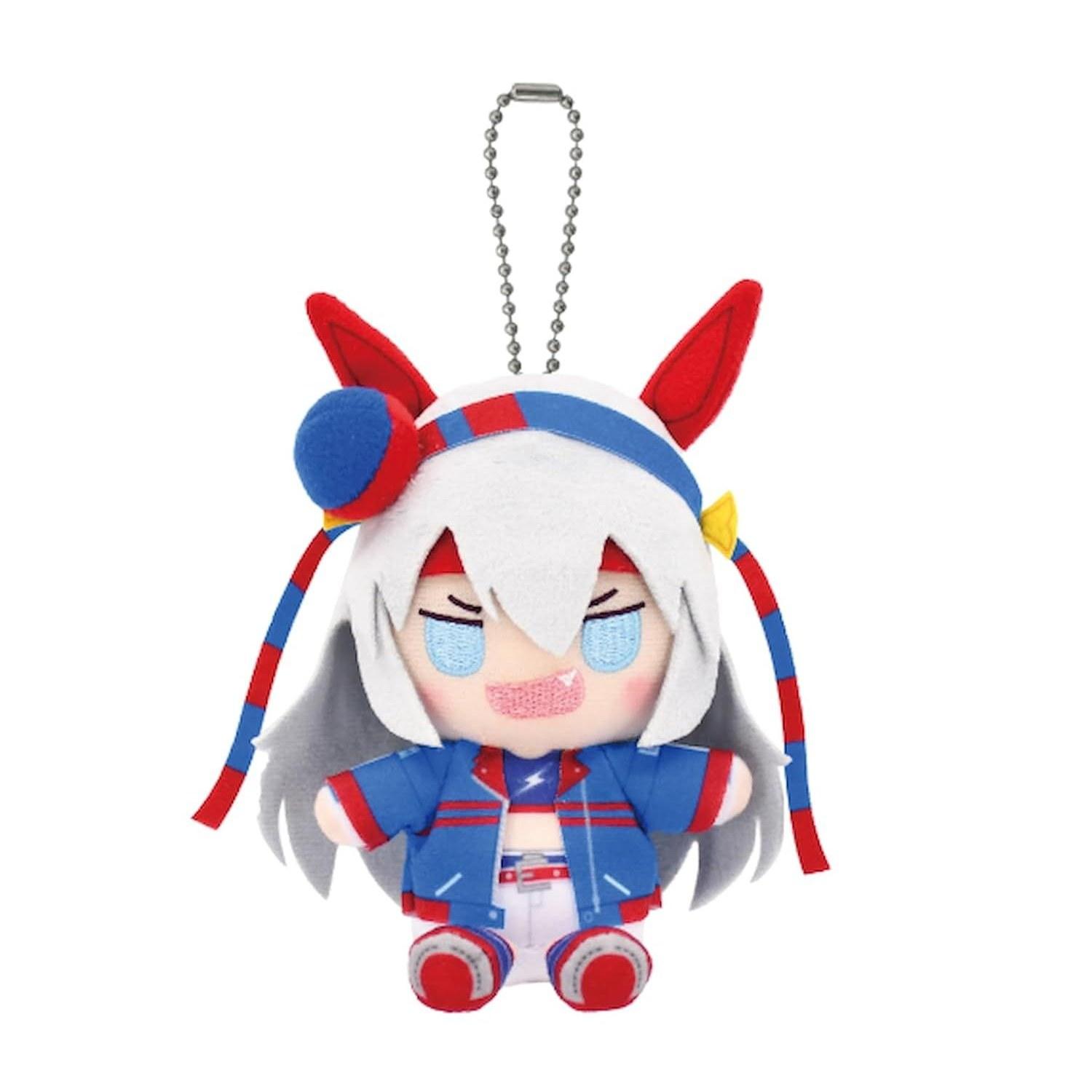 Uma Musume Cinderella Gray Tamamo Cross Chibi Sitting Plush Mascot