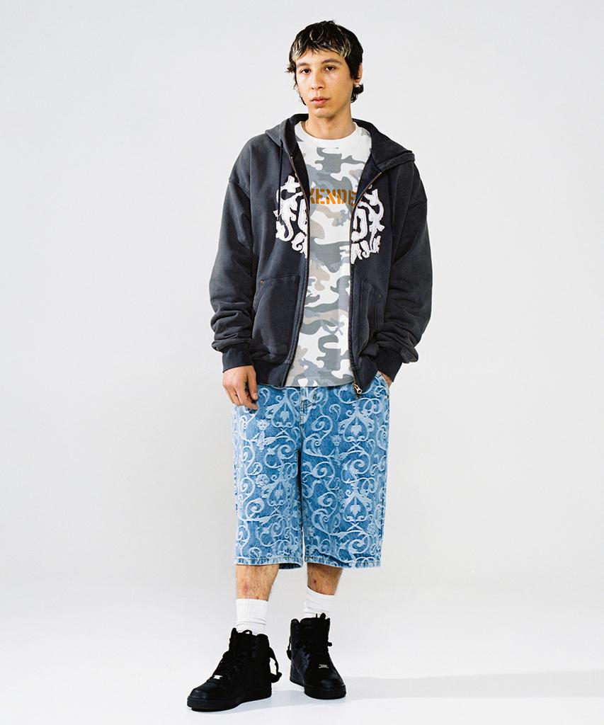 WKNDRS Art Nouveau Denim Shorts (L.Denim)