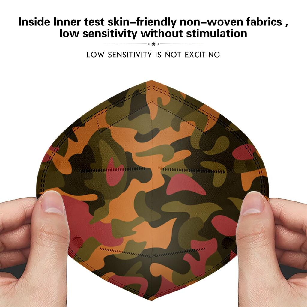 50PC Children Printed 5-Layer Mask Dust-Proof Windproof Mist Pollution Filter