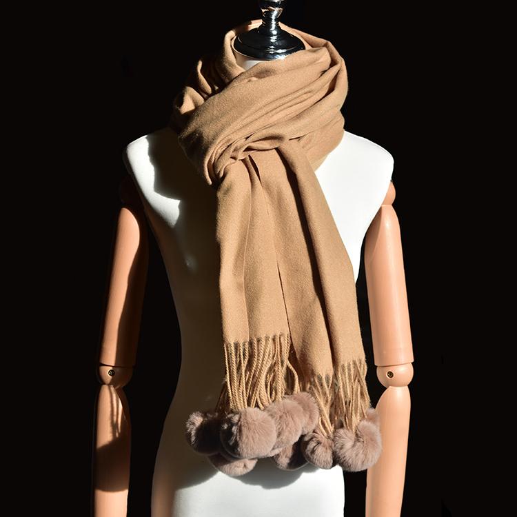 New Fashion Women Winter Shawl Wraps Thick Warm Blanket Scarf Rabbit Fur Solid Ponchos and Capes Adult Polyester