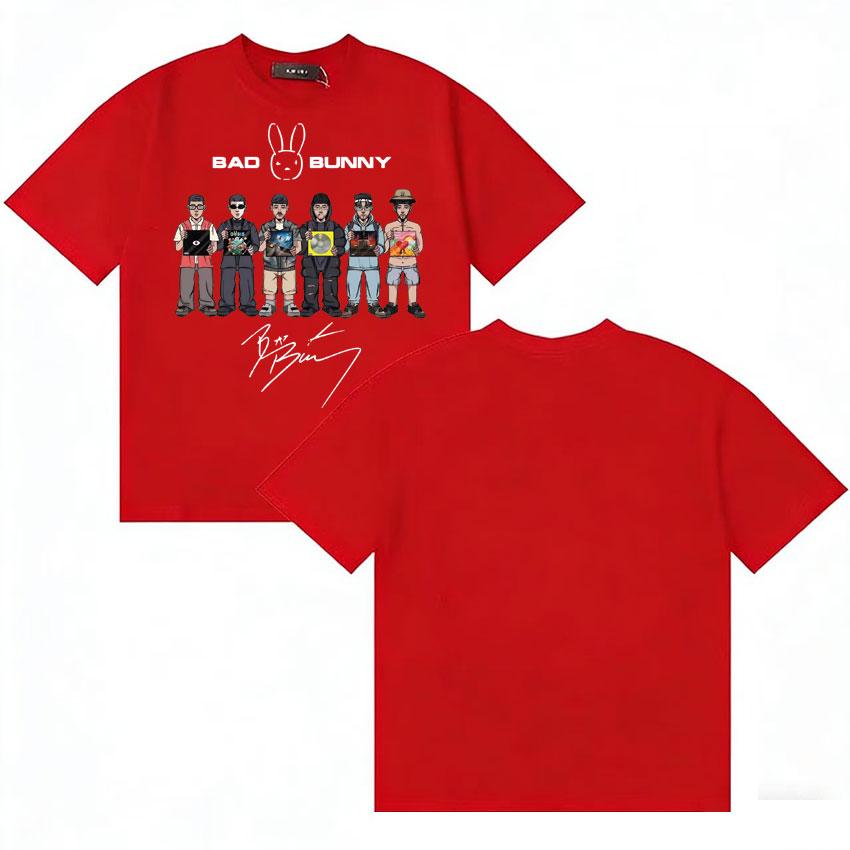 

Rapper Bad Bunny Album Tshirt Debi Tirar Mas Fotos DTMF Tee Shirts Unisexs Gothic Fans Casual Short Sleeve Y2K Tshirts Teenagers S