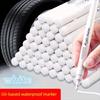 19Pcs Bulk White Acrylic Markers - Fast-Drying Waterproof Ink, Odorless Low-Mess Tip for DIY Coloring, Drawing, Labeling, Fabric