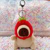 Little Red Book Capybara & Guinea Pig Plush Keychain Ornament