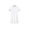 Fila Athletics Logo Solid Color Tennis A-Line Polo Dress Women Dresses Jade-White A11W223303F-WT