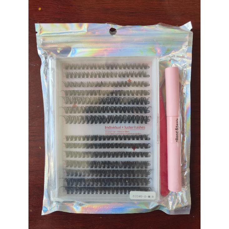 

280 пучков объемные D-изгиб DIY сегментные накладные ресницы, с набором инструментов 30p+40p with Tools